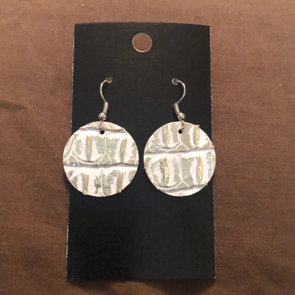Leather earrings!